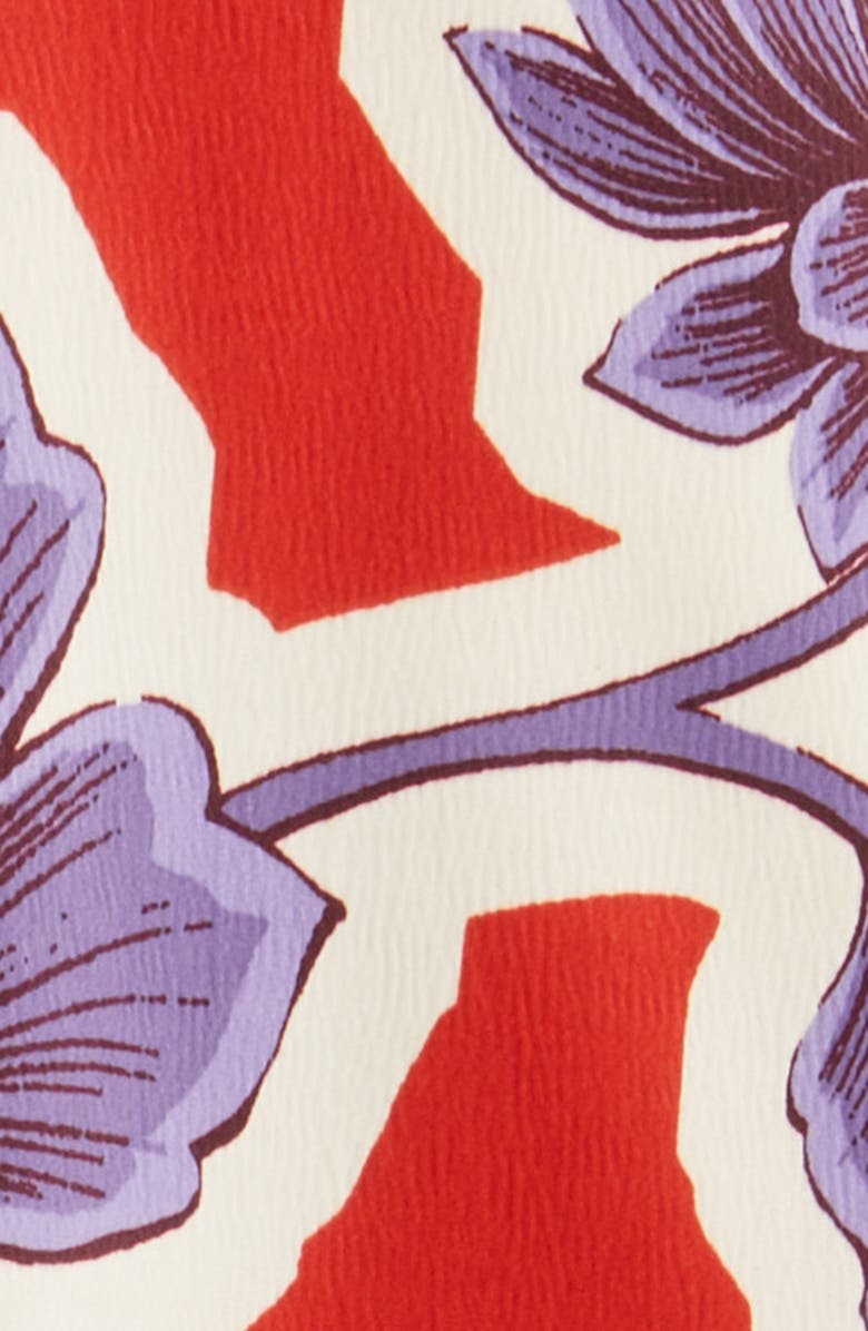 Anne Klein Floral Handkerchief Hem Dress, Alternate, color, 