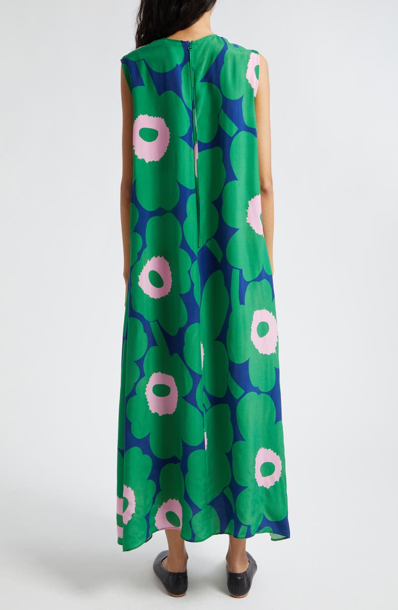 Marimekko Migot Unikko Floral Sleeveless A-Line Dress, Alternate, color, 