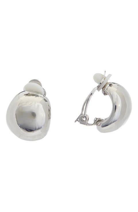 Huggie Hoop Clip-On Earrings