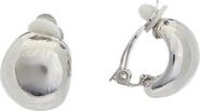 Juvell Huggie Hoop Clip-On Earrings