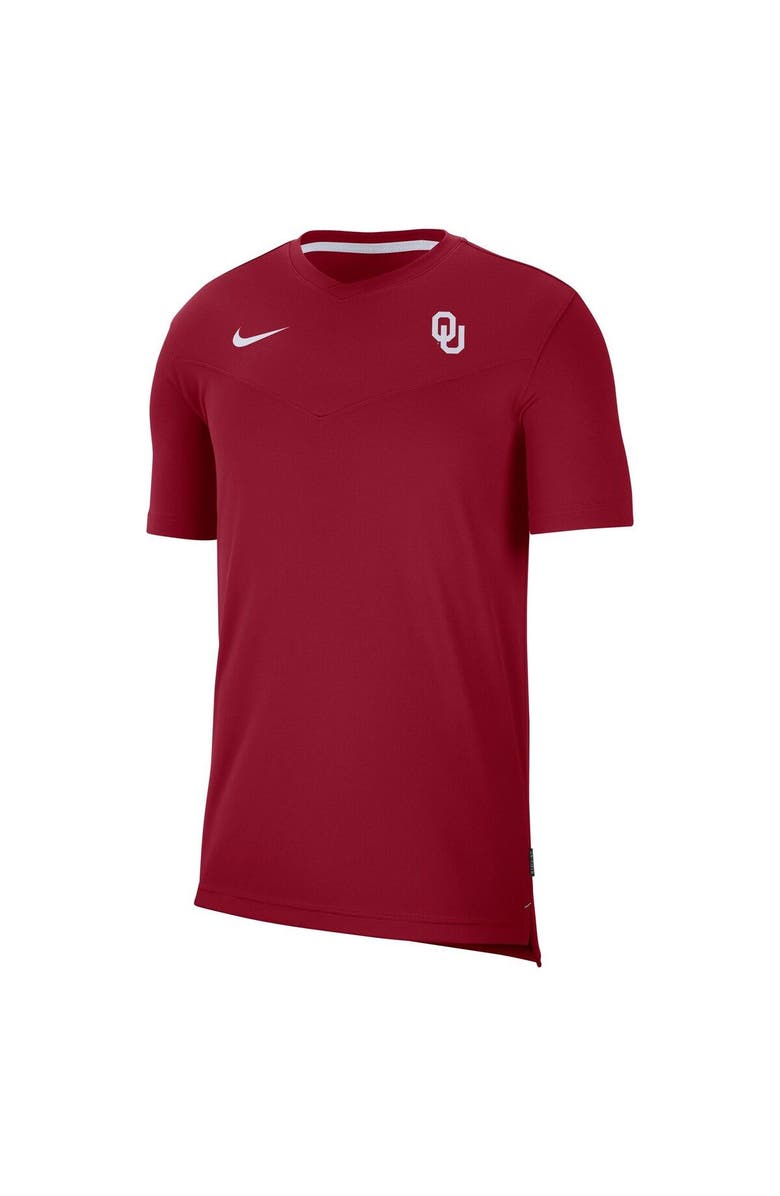 Nike Men's Nike Crimson Oklahoma Sooners 2022 Coaches UV Performance T-Shirt, Alternate, color, Crimson