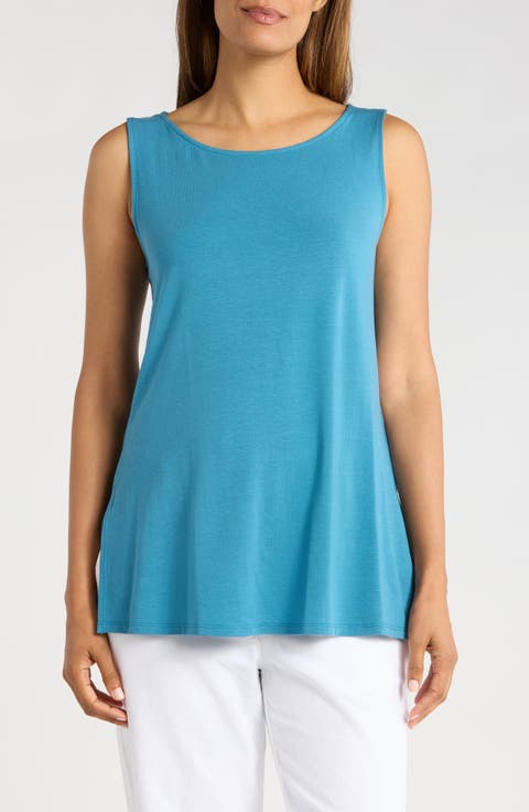Tシャツ・カットソー EQUIPMENT Women Tunic Tops Q23E231ALASKAN BLUE 517469_LEPP_LS_A6J