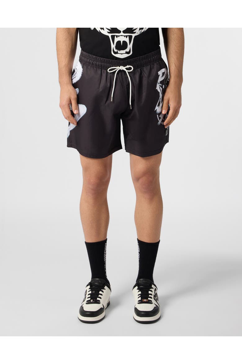 Printed Shorts Plein Sport Men, Main, color, black