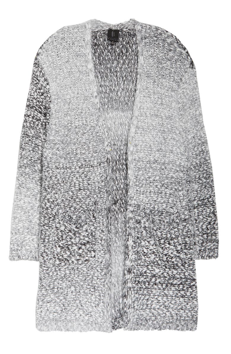 Bobeau Harper Ombrè Eyelash Cardigan, Alternate, color, 