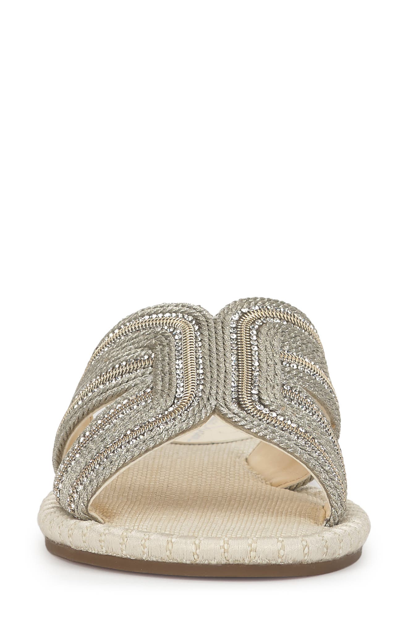 Jessica Simpson Blesyn Slide Sandal, Alternate, color, Metallic Cream
