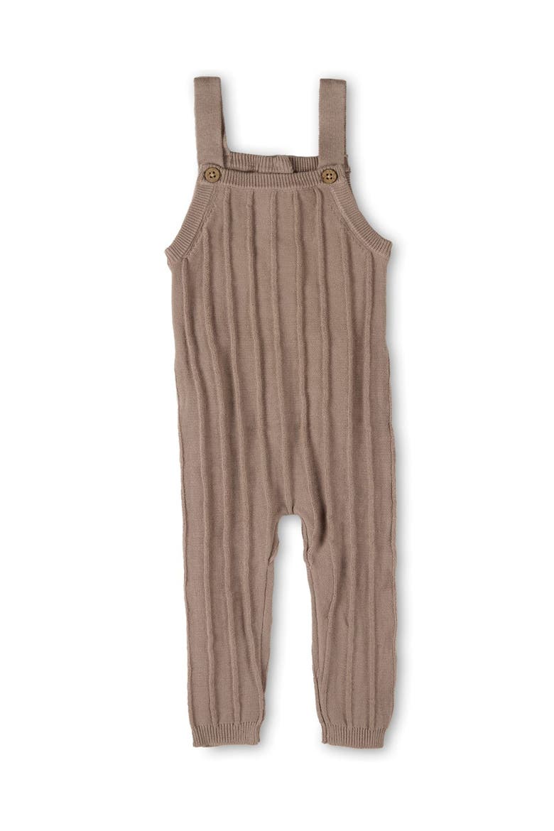 Raised 3D Knit Ribbed Jumpsuit, Alternate, color, Almond