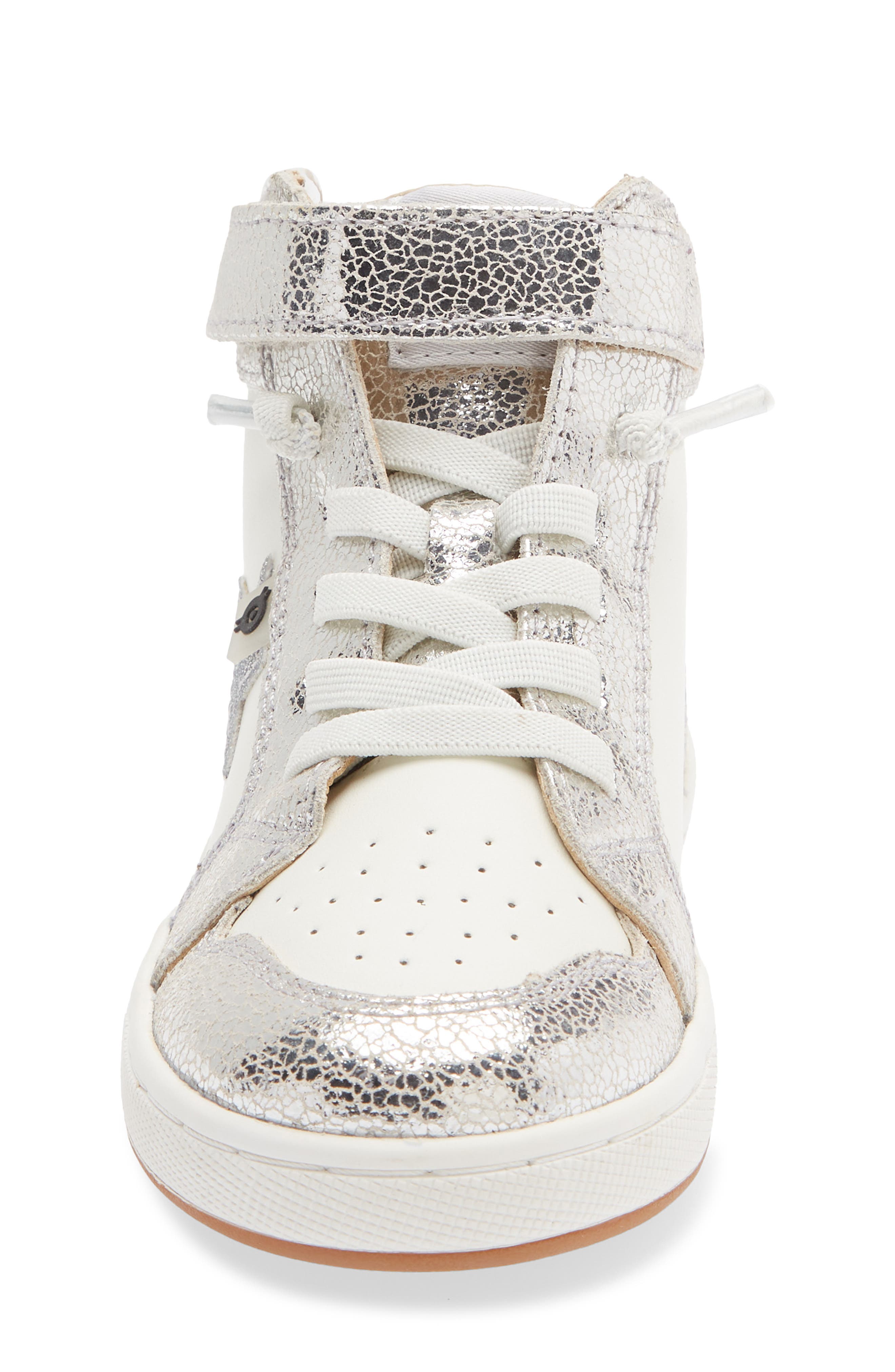 Kids' Team Star Sneaker, Alternate, color, WHITE / SILVER CRACKLE