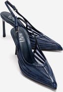 Prologue Shoes Eleana Slingback Mesh Stiletto Pump