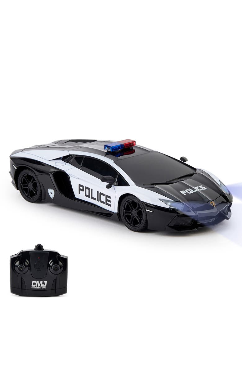 CMJ RC Cars Lamborghini Aventador LP7004 Police Remote Controlled Car, Main, color, Multicolored