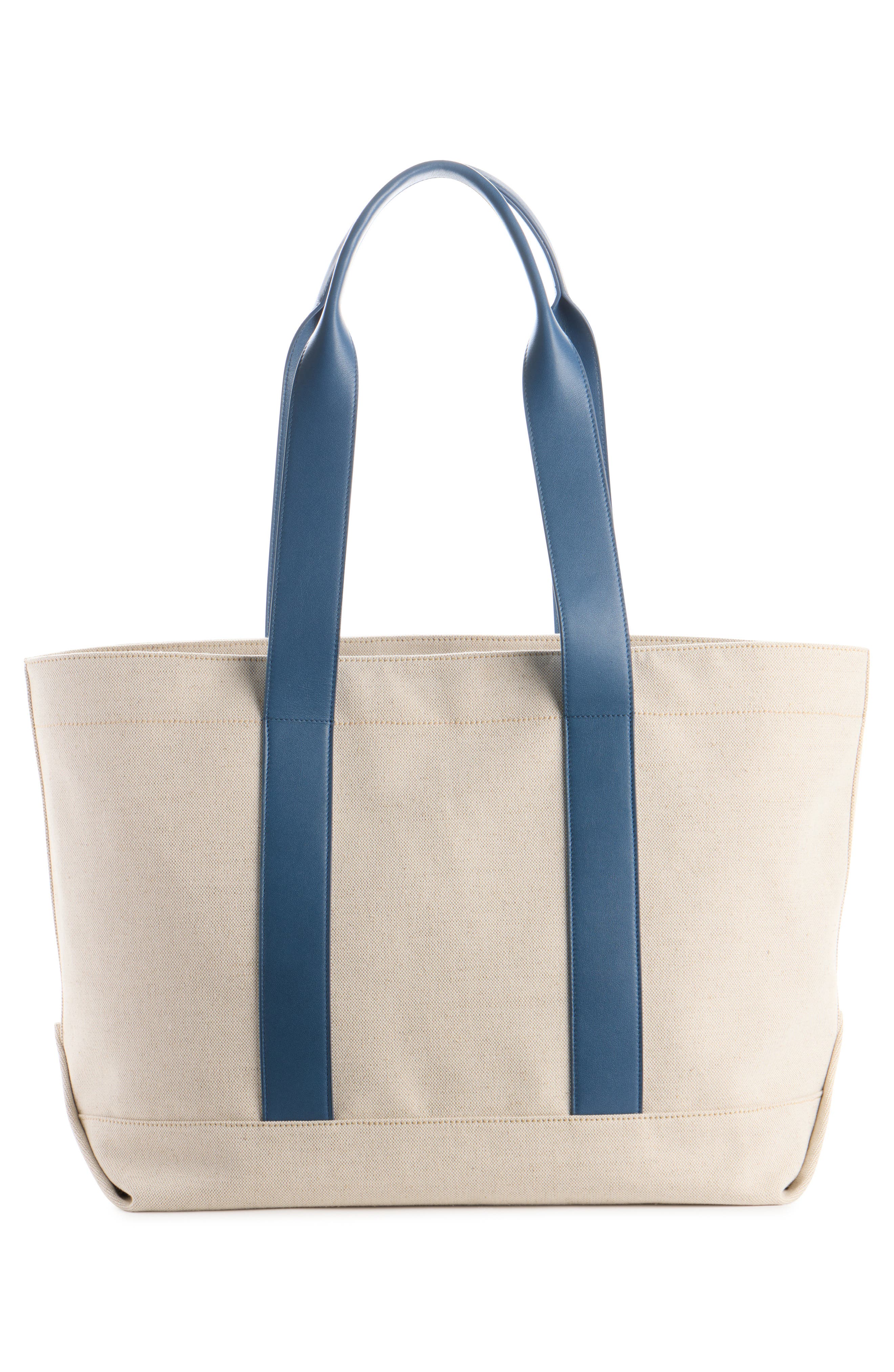Givenchy Large Canvas & Leather Tote, Alternate, color, Beige/ Blue