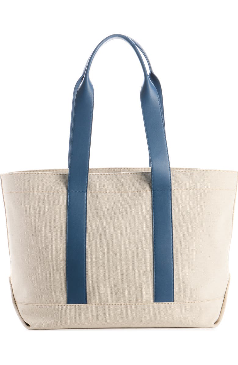 Givenchy Large Canvas & Leather Tote, Alternate, color, Beige/ Blue