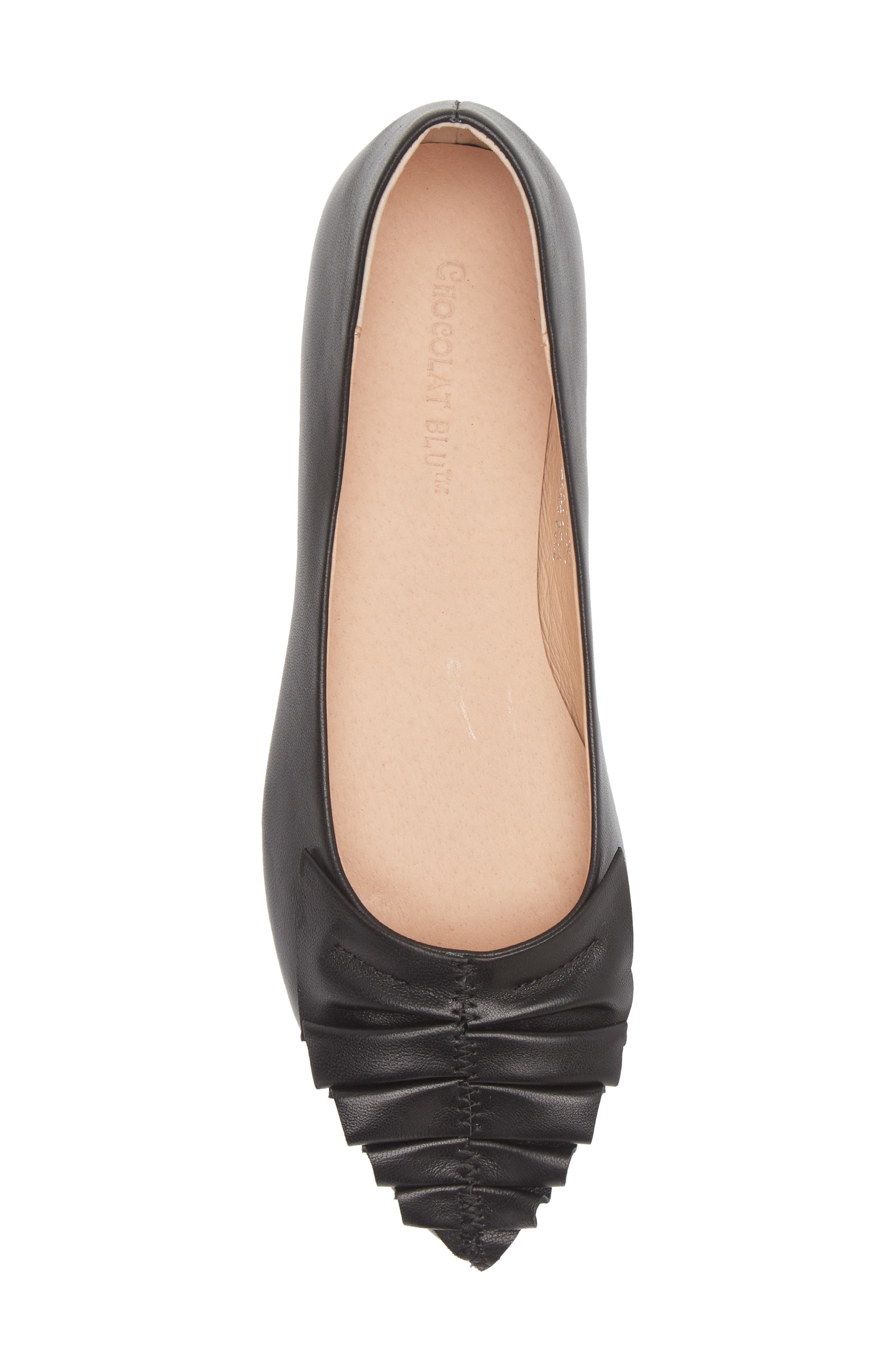 Chocolat Blu Gianni Pointed Toe Flat, Alternate, color, 