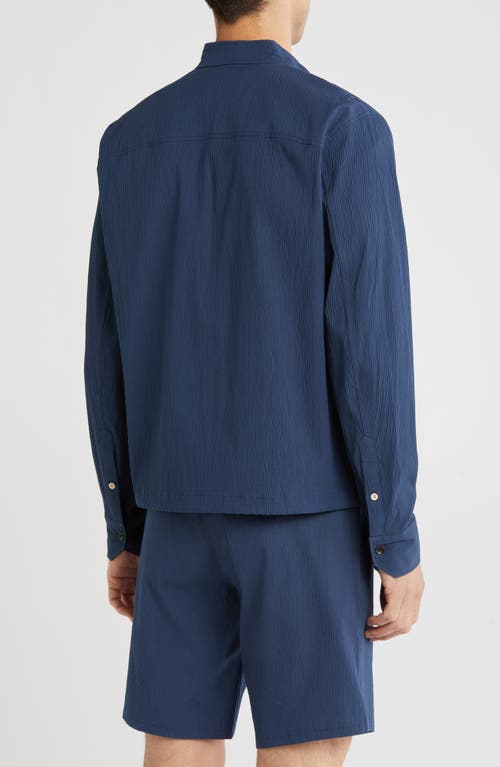 Rag & Bone Agnes Zip Up Seersucker Shirt