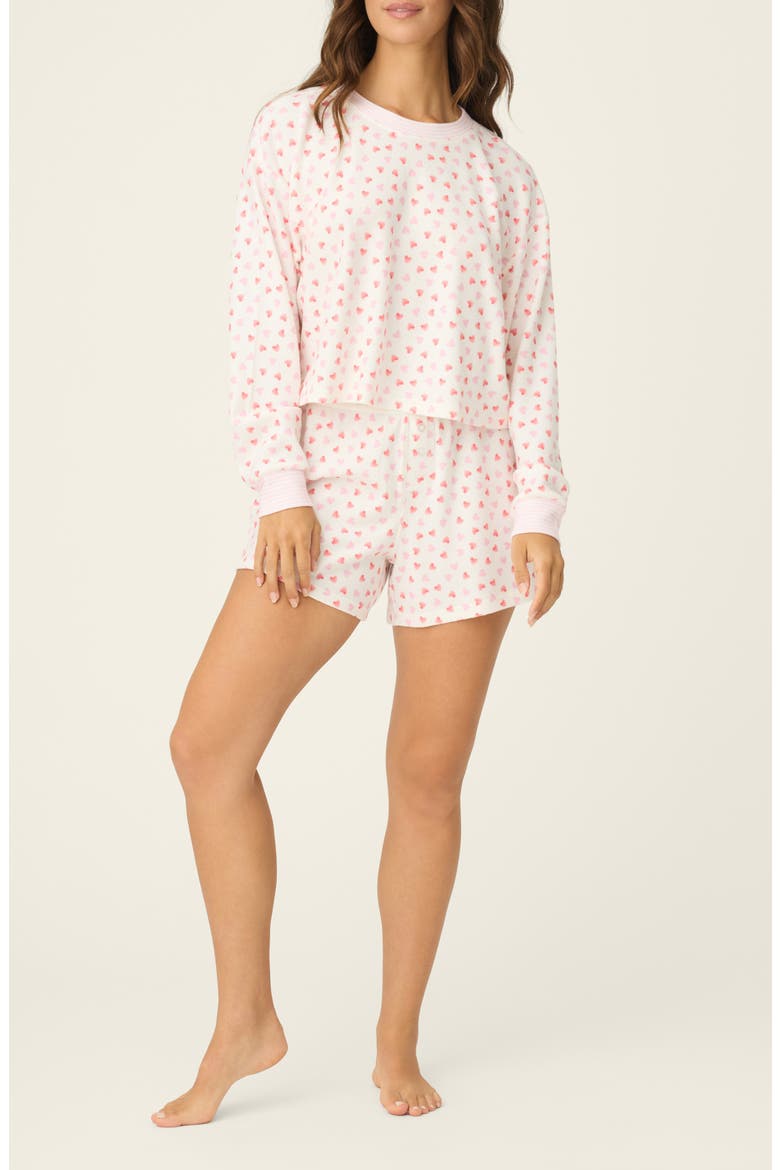 Boyfriend Boxer Short Pajamas, Main, color, IVORY