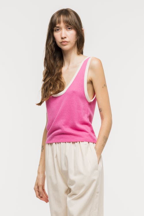 Toit Volant Kaya Knit Tank Top In Pink