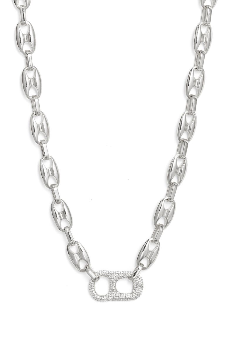 Soda Pop Necklace, Main, color, SILVER