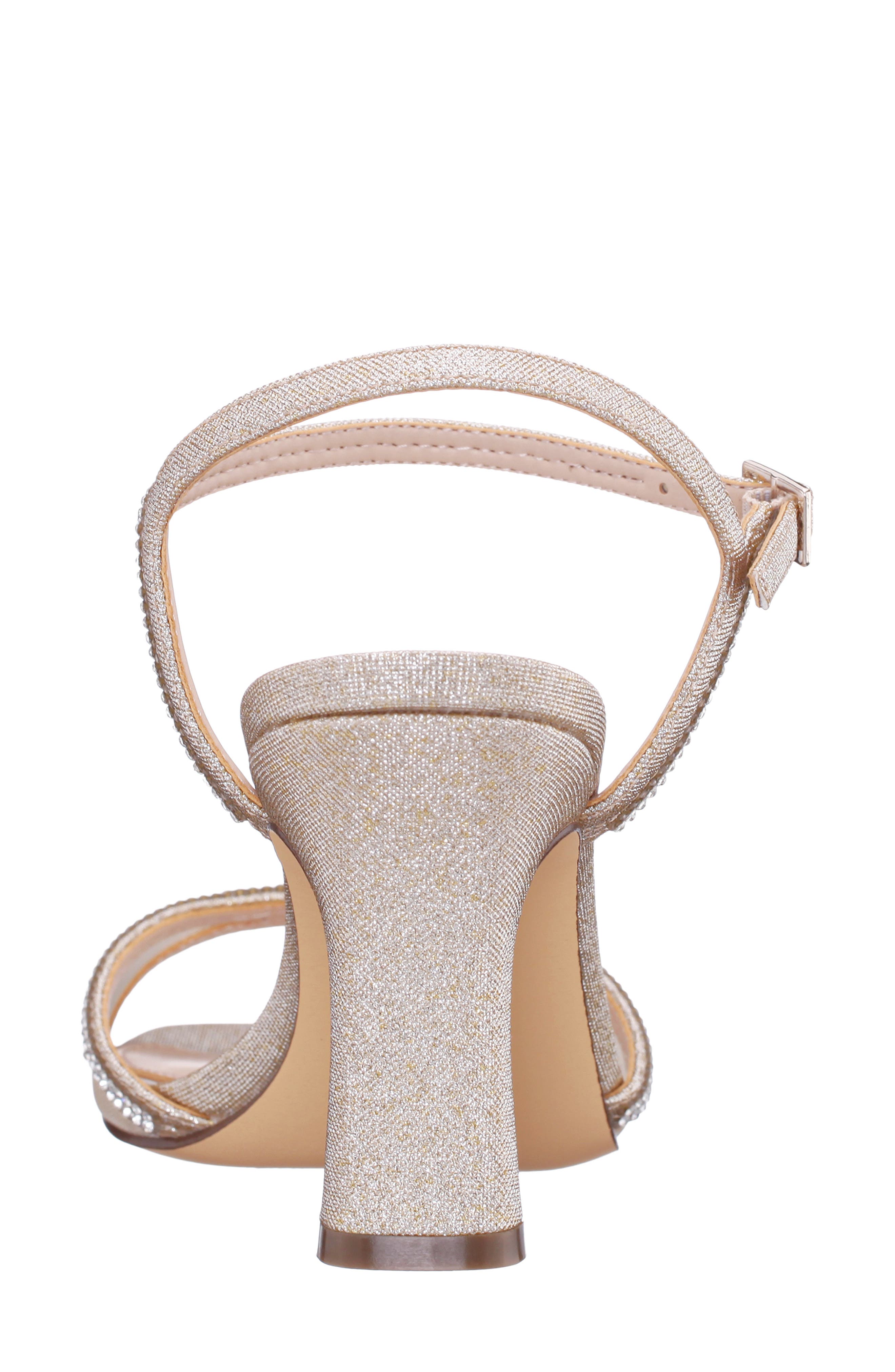 Adela Ankle Strap Sandal, Alternate, color, PLATINO