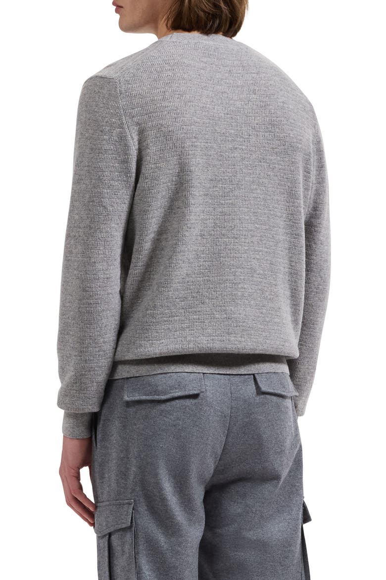 Wool & Cashmere Crewneck Sweater, Alternate, color, SMOKE GREY