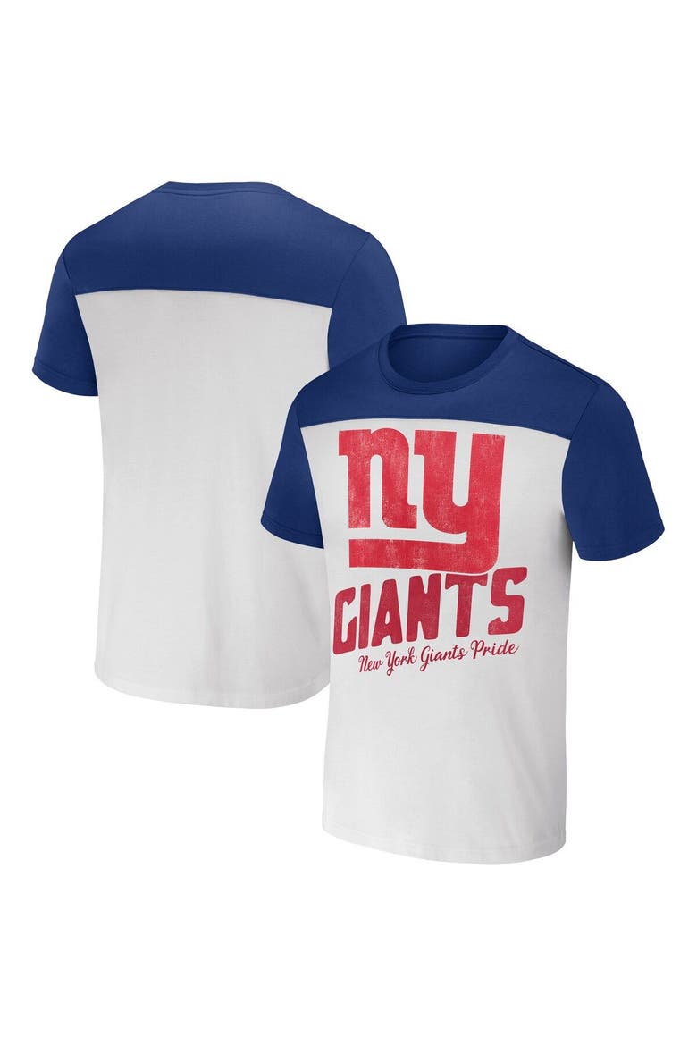 Men's NFL x Darius Rucker Collection by Fanatics Cream New York Giants Colorblocked T-Shirt, Main, color, Cream