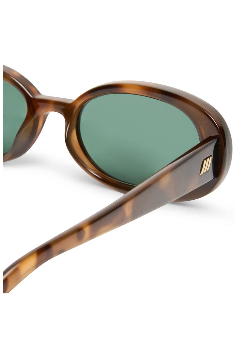 Outta Love 51mm Oval Sunglasses, Alternate, color, TORT / GREEN MONO