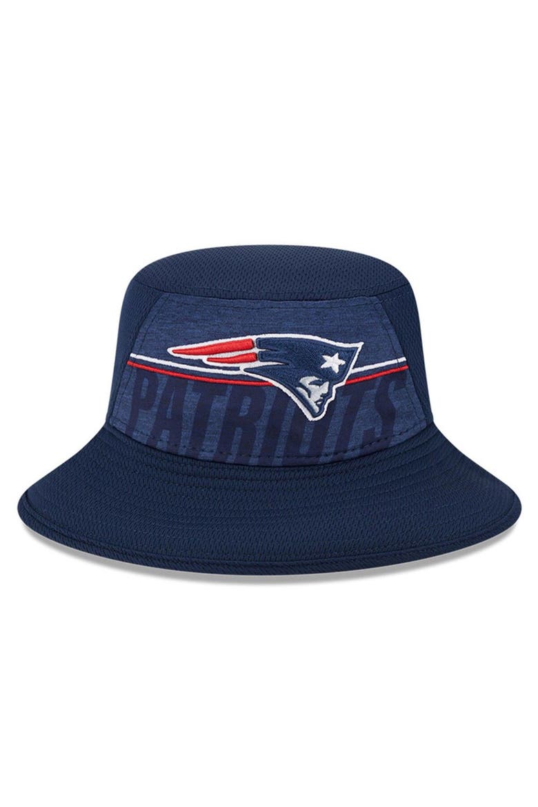 Men's New Era  Navy New England Patriots 2023 NFL Training Camp Stretch Bucket Hat, Alternate, color, Navy