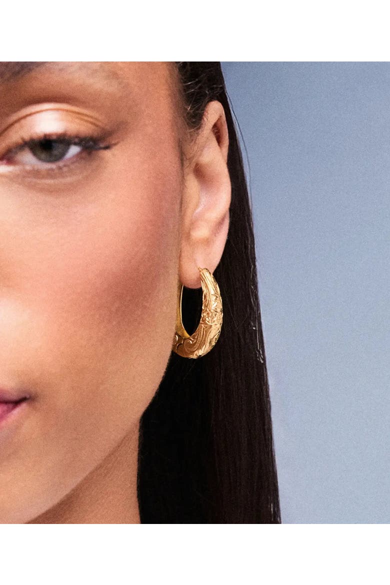 Daphne Bella Earrings, Alternate, color, Gold