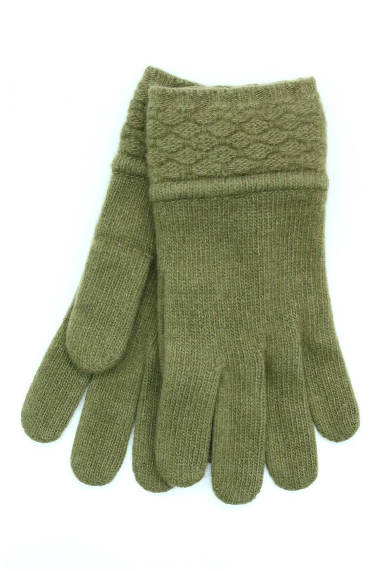 Cashmere Tech Gloves, Alternate, color, MARTINI OLIVE