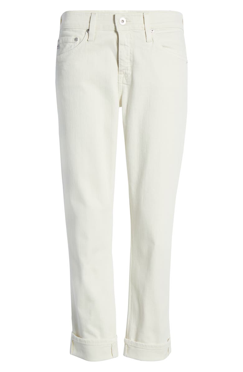 AG The Ex-Boyfriend Crop Slim Jeans, Alternate, color, 5 Years Ivory D