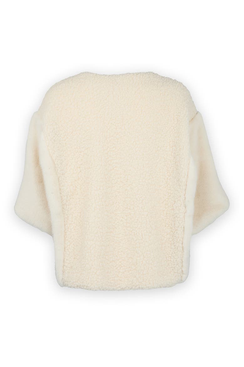 Faux Shearling Topper, Alternate, color, IVORY