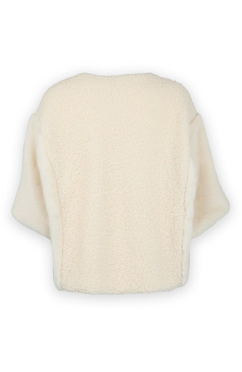 SAACHI Faux Shearling Topper, Alternate, color, Ivory