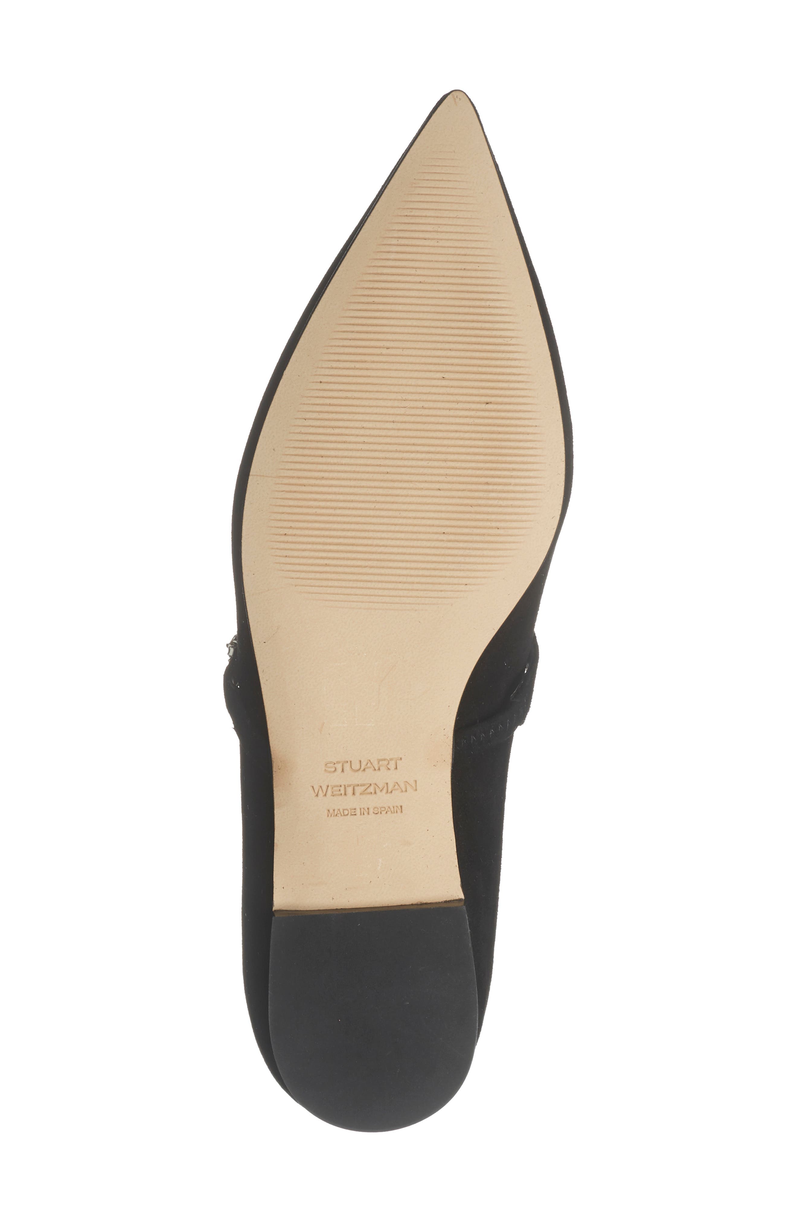Stuart Weitzman Justina Mary Jane Flat, Alternate, color, Black