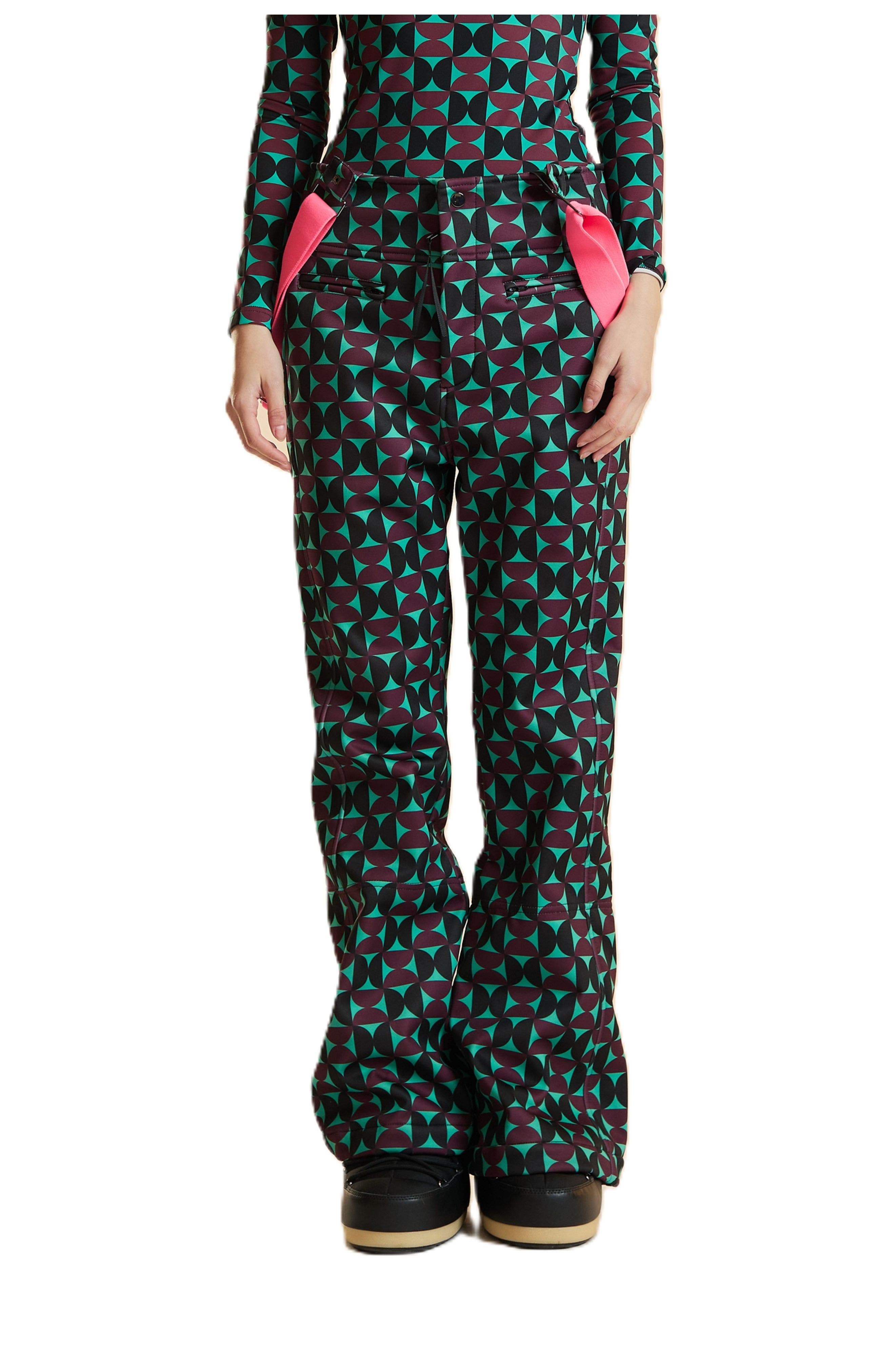 Cynthia Rowley Turtle Neck Lycra Top In Multi