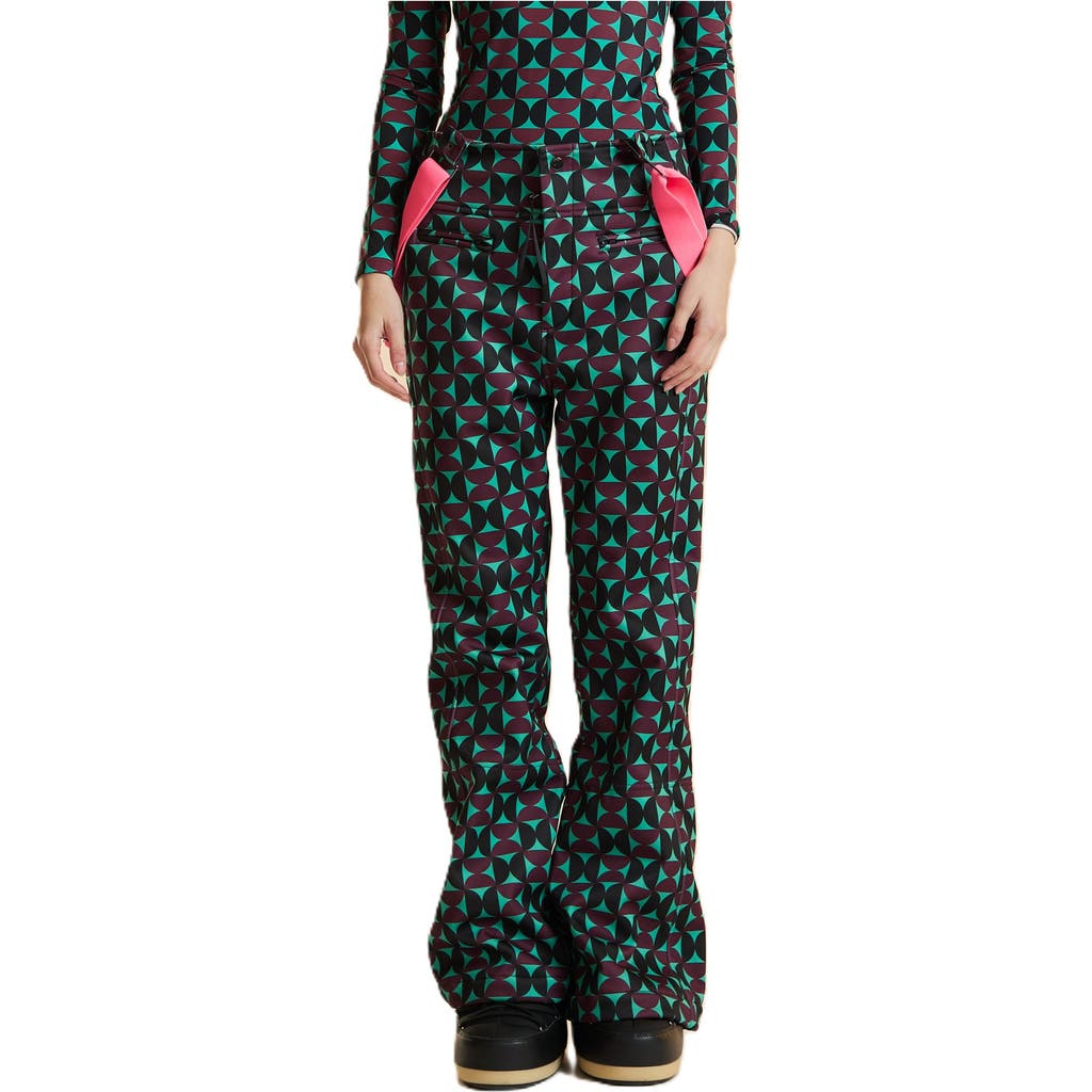 Cynthia Rowley Turtle Neck Lycra Top In Multi