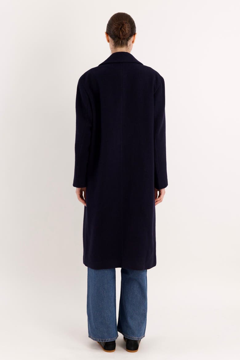 Maxi Wool Coat, Alternate, color, Navy