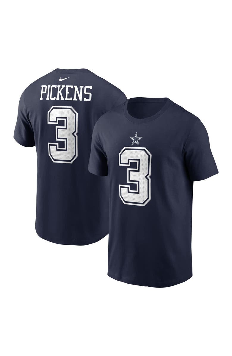 Nike Men's Nike George Pickens Navy Dallas Cowboys Name & Number T-Shirt, Main, color, Navy