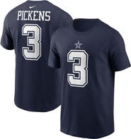 Nike Men's Nike George Pickens Navy Dallas Cowboys Name & Number T-Shirt
