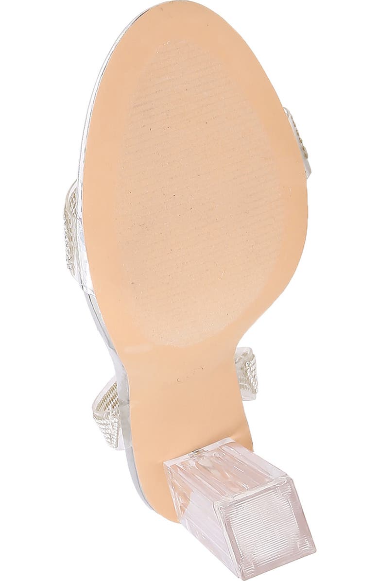 BERNESS Ember Rhinestone Clear Sandal, Alternate, color,