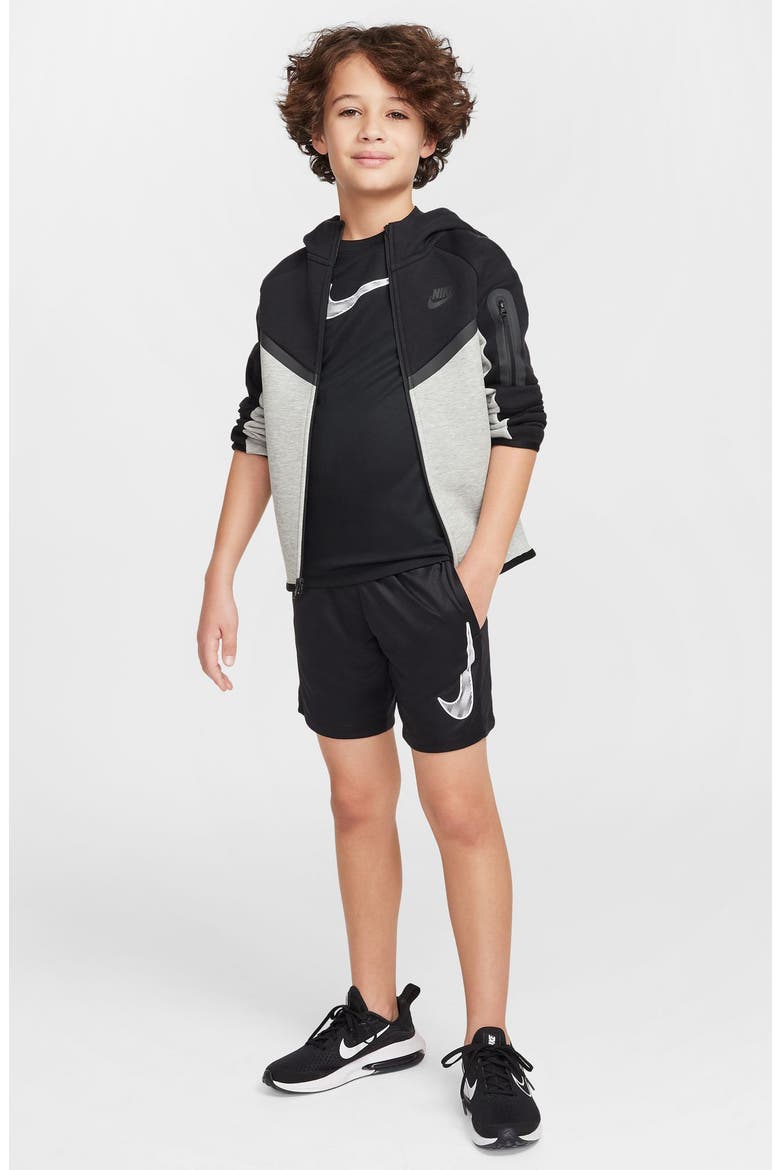 Kids' Dri-FIT Trophy23 Athletic Shorts, Alternate, color, 010 BLACK/BLACK