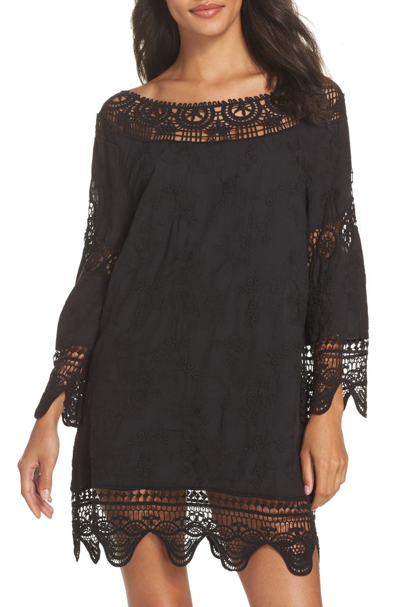 La Blanca Zen Garden Cover-Up Dress, Main, color, 