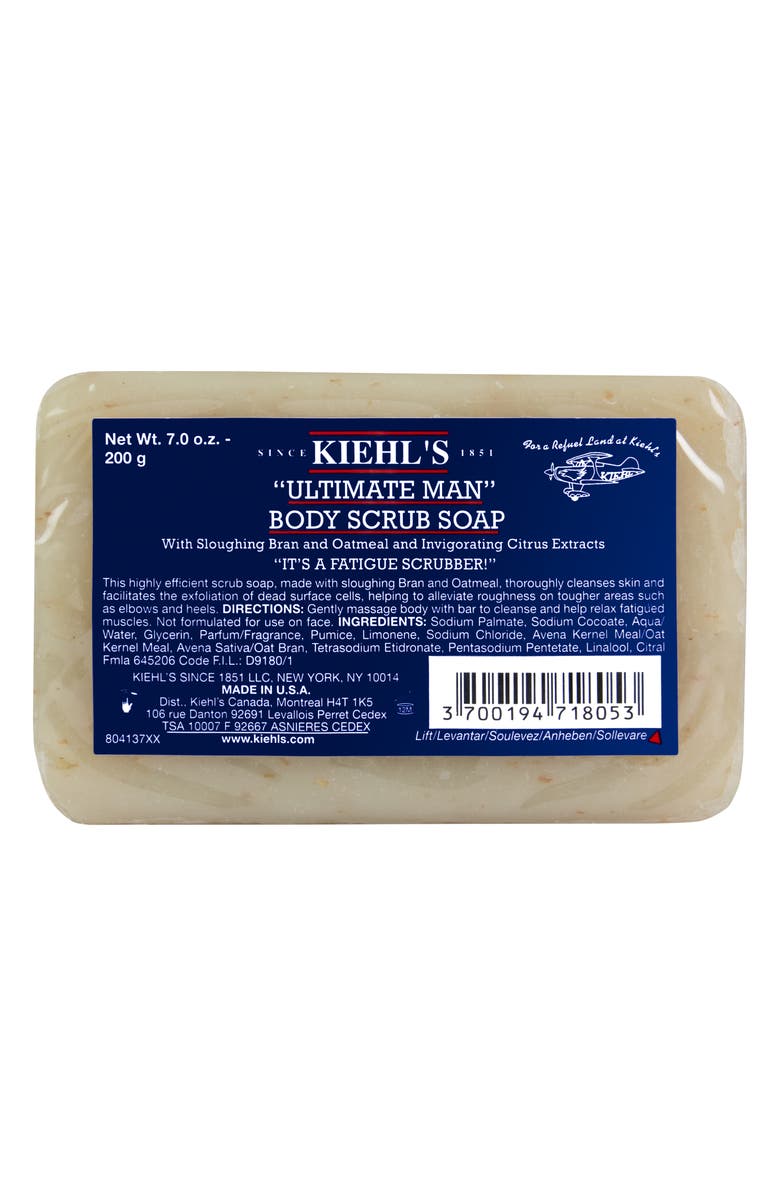 Kiehl's Since 1851 Ultimate Man Body Scrub Soap, Alternate, color, 