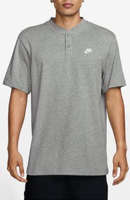 Nike Club Short Sleeve Cotton Henley