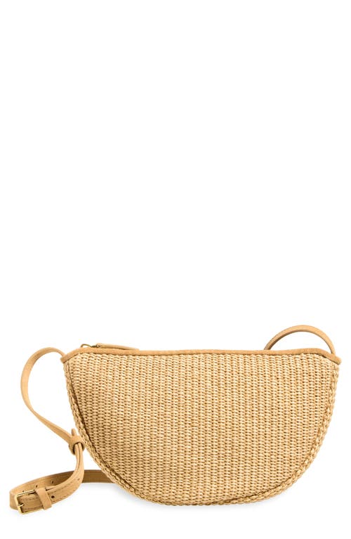 Mansur Gavriel Moon Raffia Sling Bag in Natural at Nordstrom
