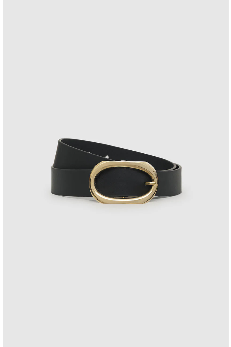 Signature Link Belt, Alternate, color, Black / Gold
