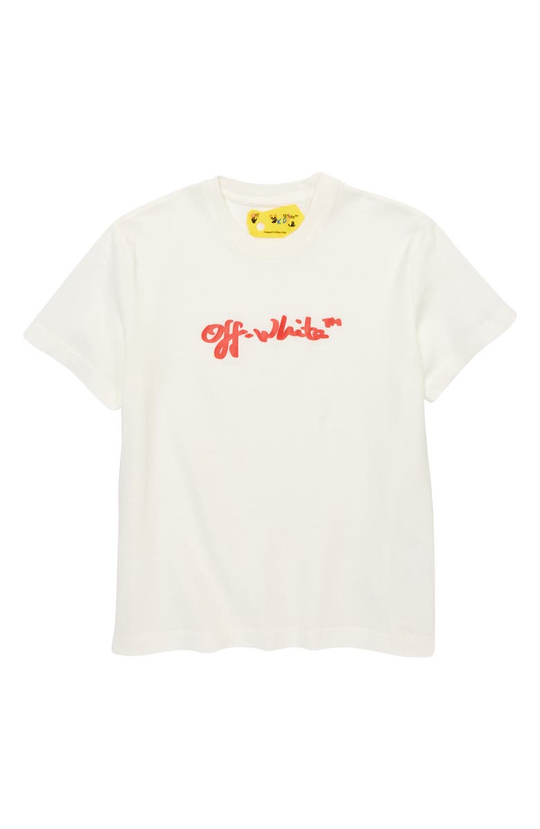 Off-White Kids' Script Logo Graphic Tee, Main, color, 