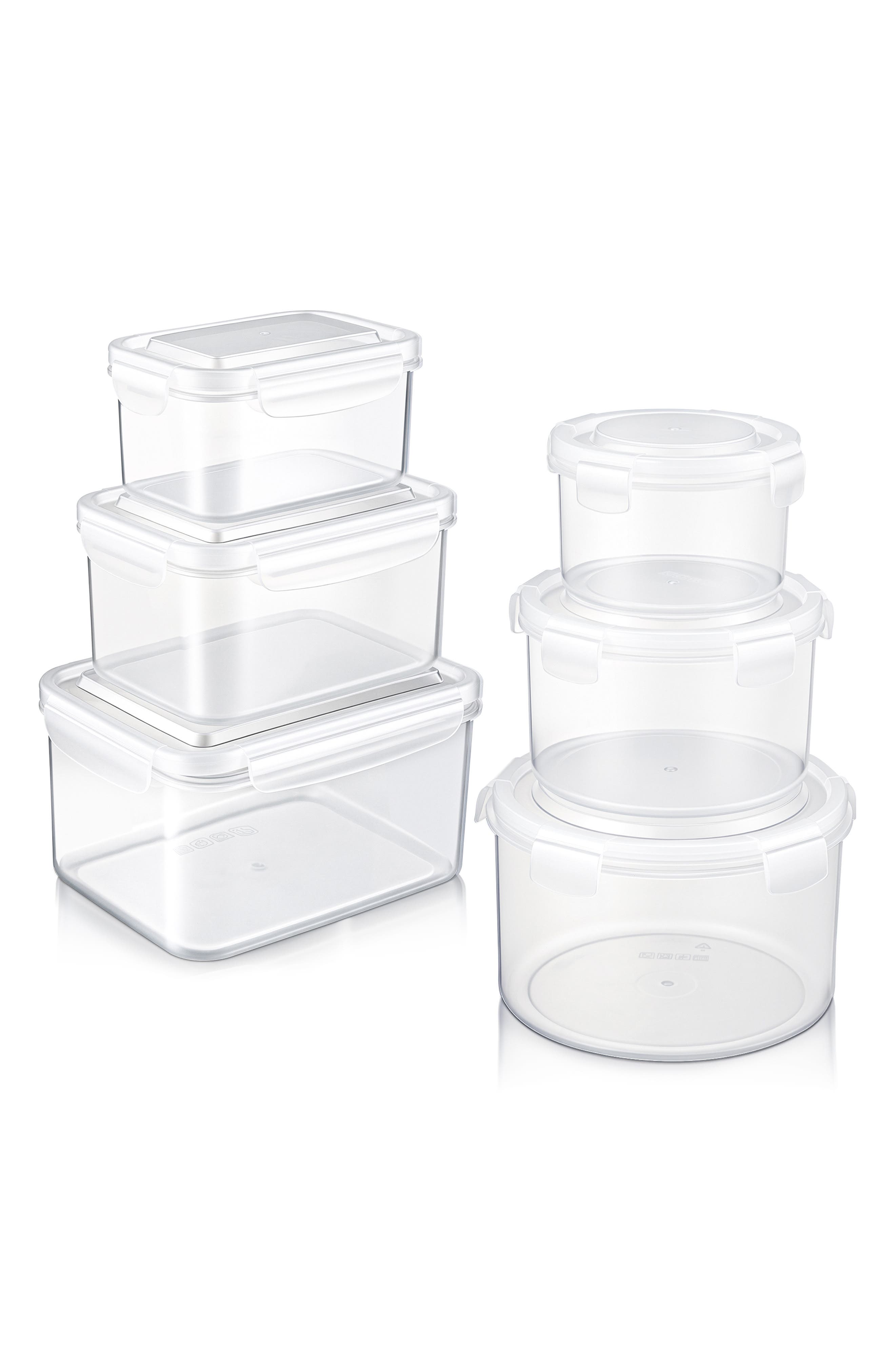 Set of 6 Airtight Food Storage Containers