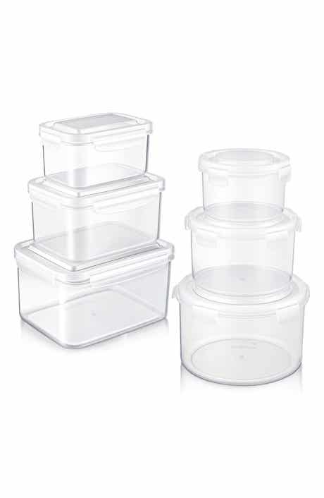 Set of 6 Airtight Food Storage Containers