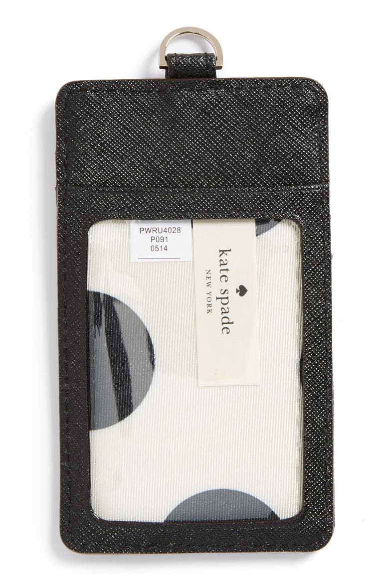 'cedar street' card holder, Alternate, color, BLACK
