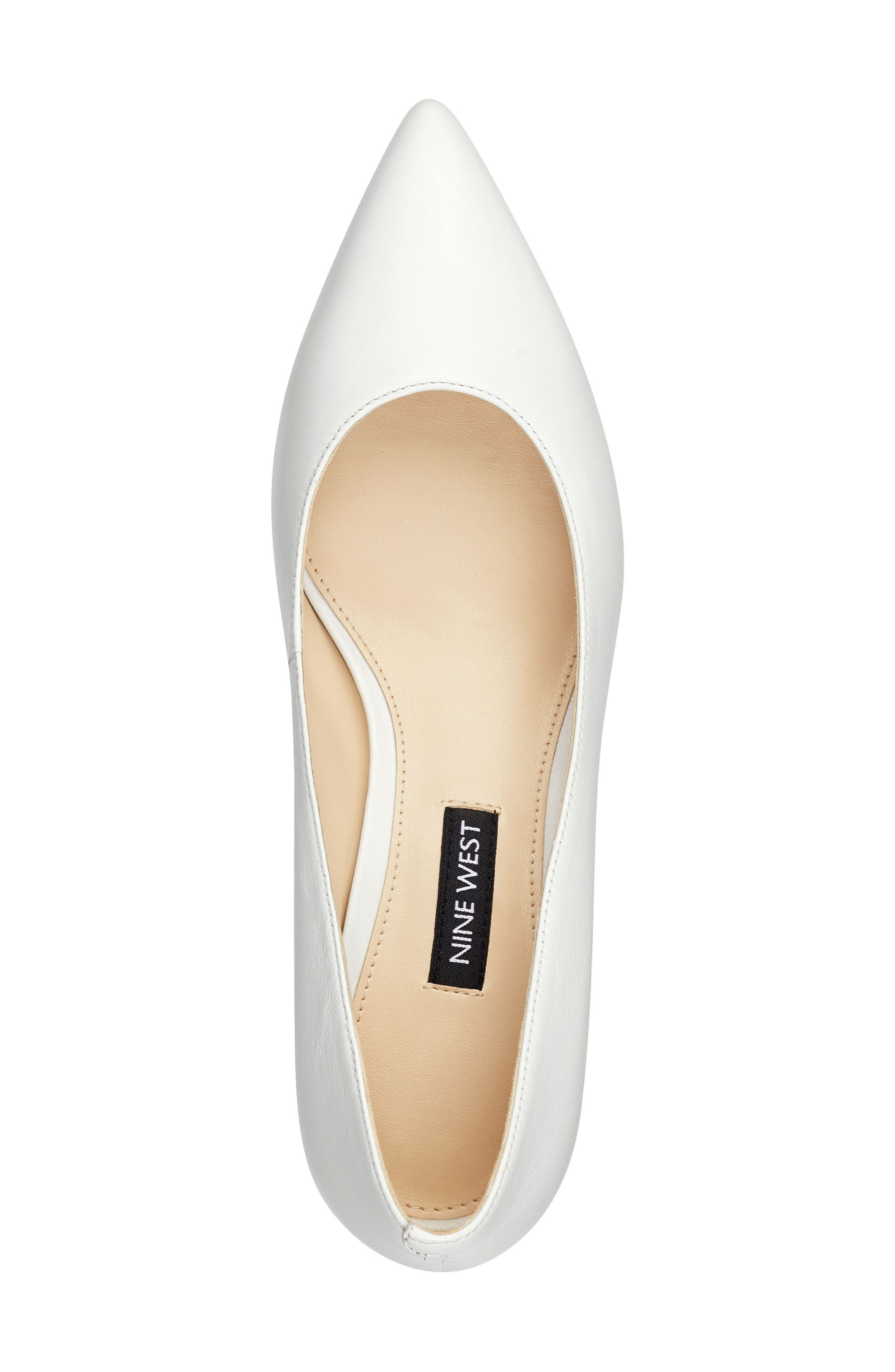 Fina Pump, Alternate, color, WHITE LEATHER