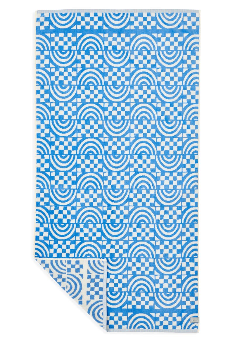Coco Rainbow Beach Towel, Alternate, color, PERIWINKLE