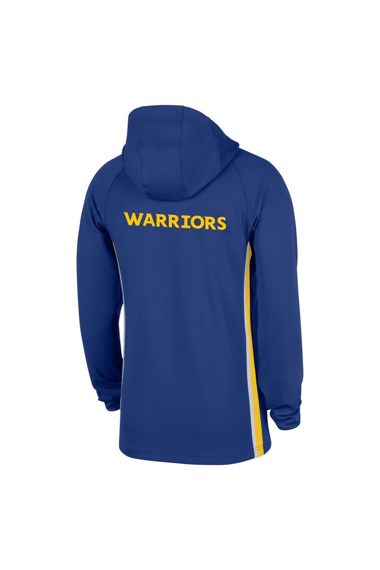 Men's Nike  Blue Golden State Warriors Authentic On Court Zone Quarter-Zip Dri-FIT Hoodie Jacket, Alternate, color, Blue